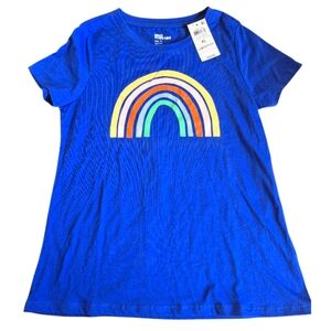 Kids Blue Rainbow Graphic Tee